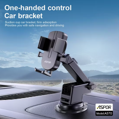 Aspor A570 Strong Suction Cup Stretchable mobile Phone Holder Bracket