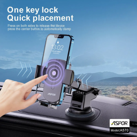 Aspor A570 Strong Suction Cup Stretchable mobile Phone Holder Bracket